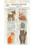 Askartelukuvio eläimet 36kpl/pkt - Askartelutarvikkeet - 146517 - 1