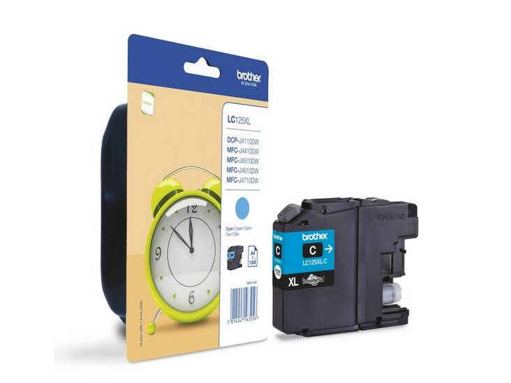 BROTHER LC125XL-C mustesuihku - Mustesuihkuvärit Brother - 130217 - 1