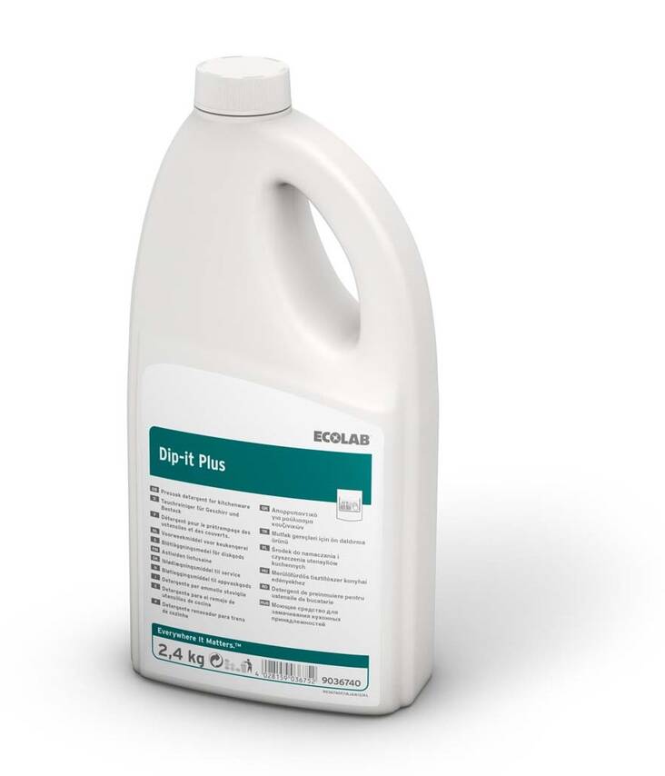 Esiliotusaine 2,4kg ECOLAB Dip-it Plus - Astianpesuaineet ja keittiön puhtaus - 178367 - 1