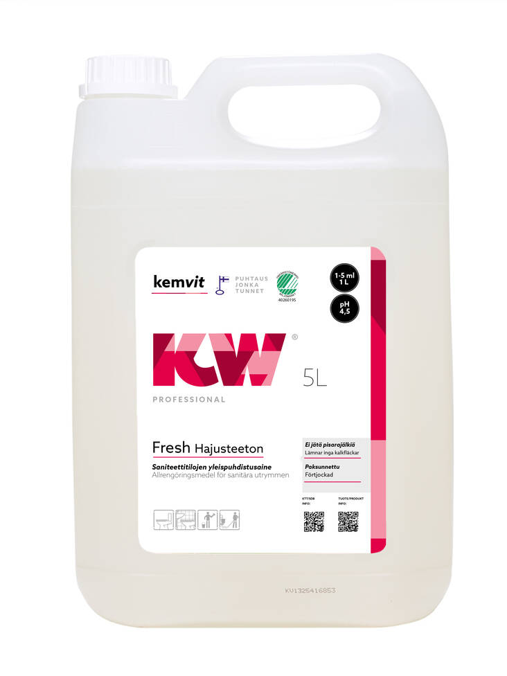 Saniteettipuhdistusaine 5L KW Fresh - Saniteettitilojen puhdistusaineet - 158617 - 1
