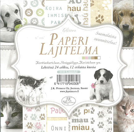 Skräppäyslehtiö Lemmikit 6x6 - Askartelutarvikkeet - 154647 - 1