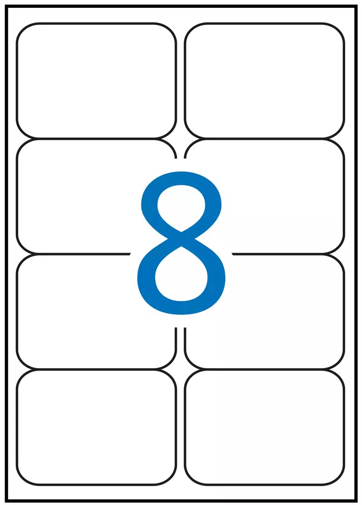 Tulostustarra 99,1x67,7 APLI 8-jak. - Tulostus- ja kopiotarrat - 155597 - 1