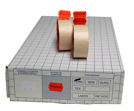 Hinnoittelukoneen etiketti BLITZ 26x16 - Hinnoittelukoneen nauhat ja väritelat - 115168 - 1