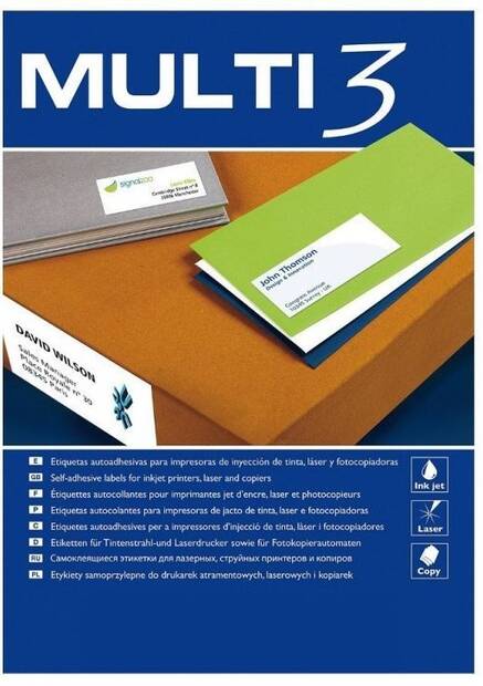 Tulostustarra 52,5x21,2 MULTI3 56-jak - Tulostus- ja kopiotarrat - 150738 - 2