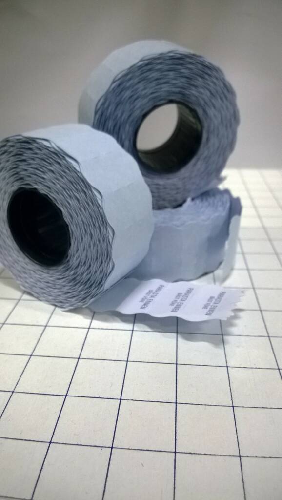 Hinnoittelukoneen etiketti BLITZ 26x12 - Hinnoittelukoneen nauhat ja väritelat - 114058 - 1