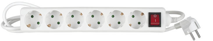 Jatkojohto 6-os. AIRAM 5m - Kaapelit ja kaapelikourut, jatkojohdot - 159958 - 1