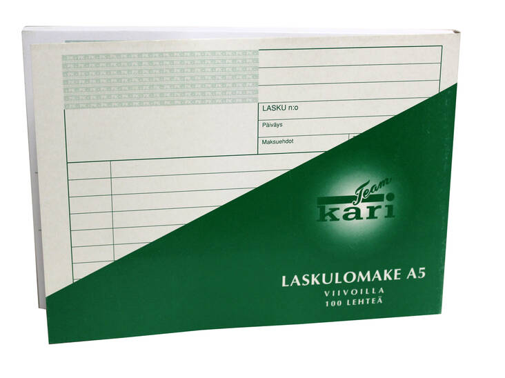 Laskulomake KARI A5 100sivua - Lomakkeet - 102208 - 1