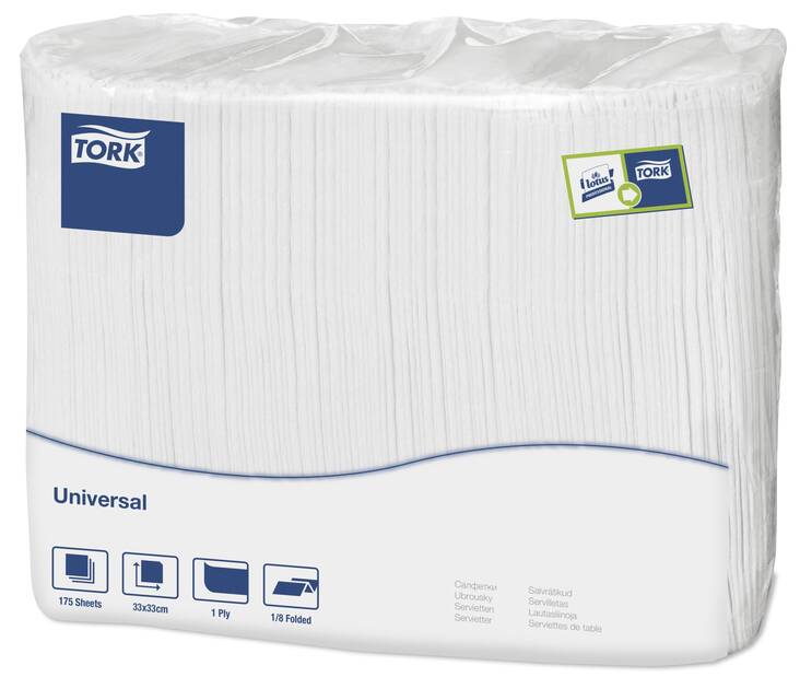 Lautasliina 32x33cm TORK Lunch N1 - Servietit ja lautasliinat - 156738 - 1