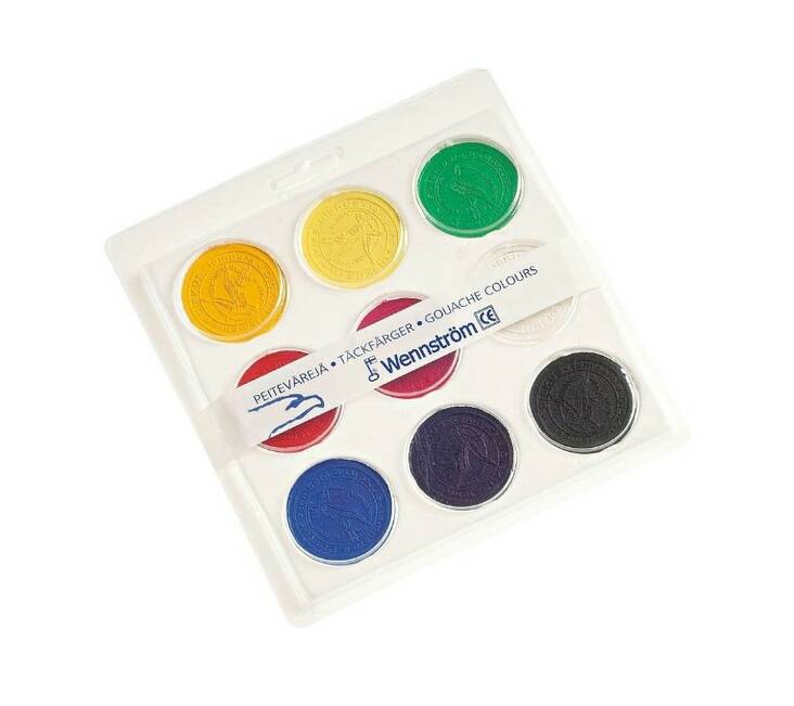 Peiteväripaletti WENNSTRÖM - Vesi- ja peitevärit sekä siveltimet - 102678 - 1