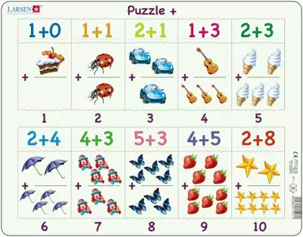 Palapeli Helpot yhteenlaskut LARSEN Maxi - Palapelit - 185558 - 1