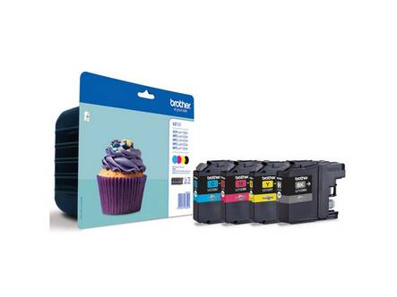 BROTHER LC123 mustesuihku 4 väriä - Mustesuihkuvärit Brother - 132359 - 1