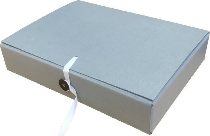 Arkistokotelo A4/6cm nappi+nauha - Arkistointikannet - 103099 - 1