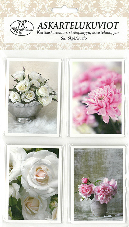 Askartelukuvio Kukat 24kpl/pkt - Askartelutarvikkeet - 155349 - 1