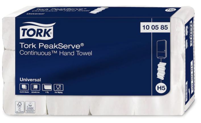 Käsipyyhe TORK Universal H5 PeakServe - Liuskakäsipyyhkeet ja annostelijat - 153319 - 1