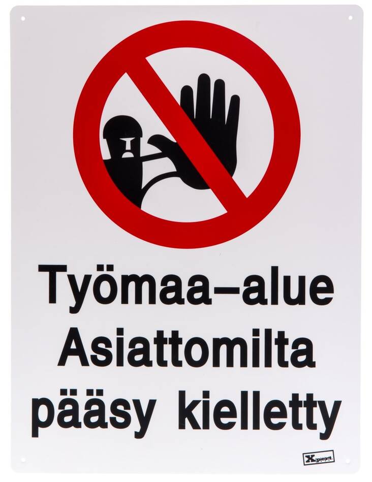 Opaste Työmaa-alue - Kiinteistövarusteet  - 140119 - 1