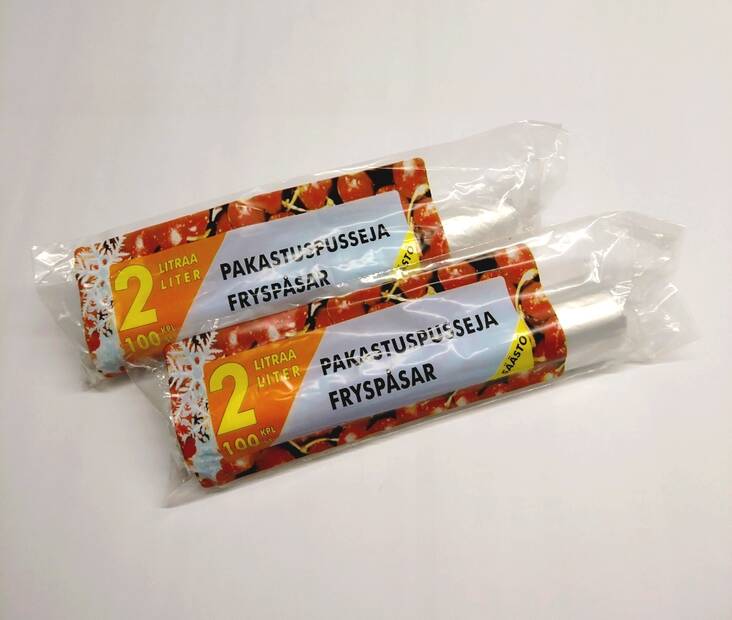 Pakastepussi kirkas 2L HD-PE - Elintarvikepaperit ja -pussit - 164289 - 1