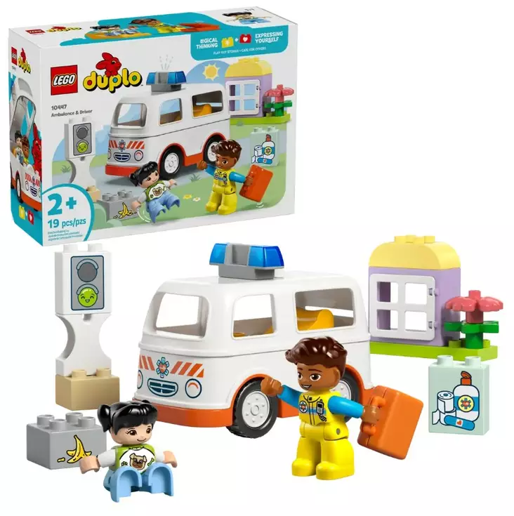 Ambulanssi ja kuljettaja LEGO Duplo Town - Legot - 184629 - 1