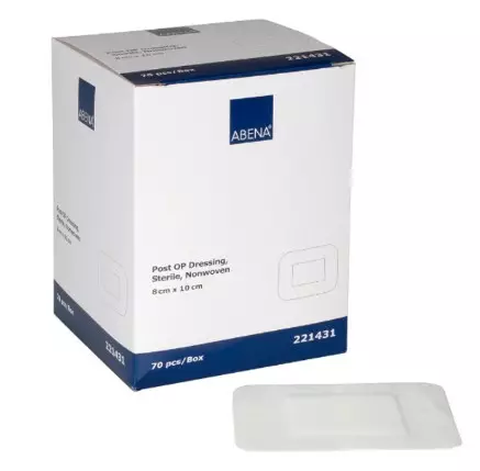 Haavasidos steriili 8x10cm ABENA - Haavatyynyt ja verkot - 184199 - 1