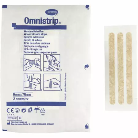 Ihonsulkuteippi Omnistrip 76x6mm - Haavatyynyt ja verkot - 183789 - 1