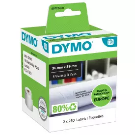 Tarranauha DYMO 36x89mm 99012 - Tarra- ja kohokirjoitinteipit Dymo - 108929 - 1